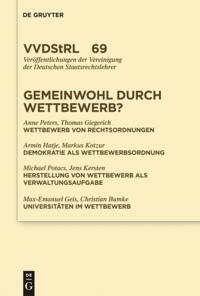 Veröffentlichungen der Vereinigung der Deutschen Staatsrechtslehrer