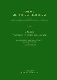 Galeni vocum Hippocratis Glossarium / Galeno, Interpretazione delle parole difficili di Ippocrate