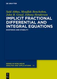 De Gruyter Series in Nonlinear Analysis and Applications