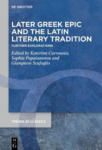 Bokomslag för "Later Greek Epic and the Latin Literary Tradition"
