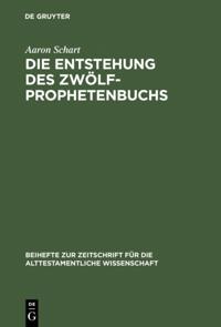 Beihefte zur Zeitschrift für die alttestamentliche Wissenschaft