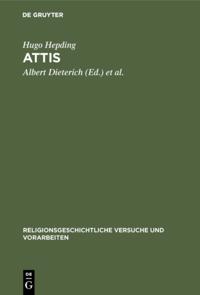 Religionsgeschichtliche Versuche und Vorarbeiten