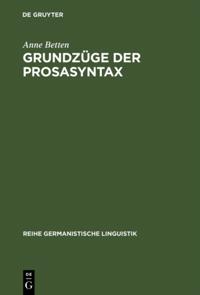 Reihe Germanistische Linguistik