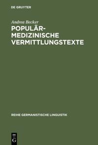 Reihe Germanistische Linguistik