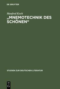 Studien zur deutschen Literatur