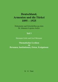 Thematisches Lexikon zu Personen, Institutionen, Orten, Ereignissen