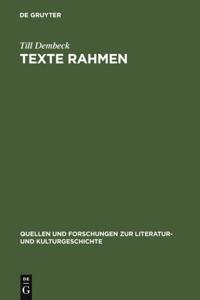 Quellen und Forschungen zur Literatur- und Kulturgeschichte