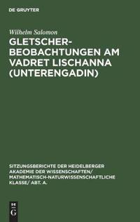 Gletscherbeobachtungen Am Vadret Lischanna (Unterengadin)