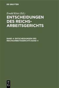 Entscheidungen des Reichsarbeitsgerichts