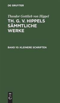 Kirjan kansi "Kleinere Schriften"