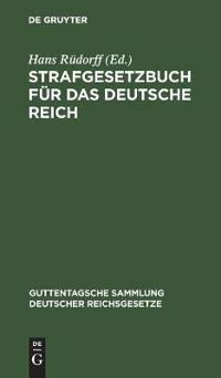 Strafgesetzbuch Für Das Deutsche Reich