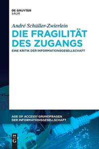 Bokomslag för "Die Fragilität des Zugangs"