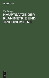 Hauptsätze Der Planimetrie Und Trigonometrie