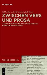 Zwischen Vers Und Prosa