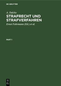 Strafrecht Und Strafverfahren