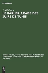 Le Parler Arabe Des Juifs de Tunis