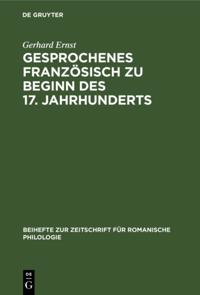 Beihefte zur Zeitschrift für romanische Philologie
