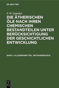 Allgemeiner Teil. Methanderivate