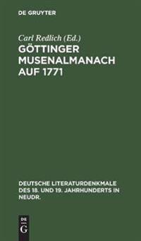 Göttinger Musenalmanach Auf 1771