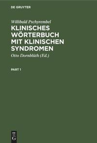 Klinisches Wörterbuch Mit Klinischen Syndromen