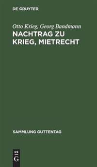 Nachtrag Zu Krieg, Mietrecht
