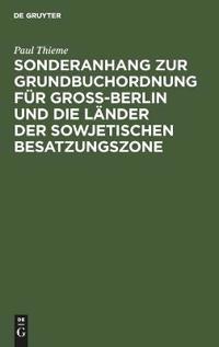 Für Groß-Berlin Und Die Länder Der Sowjetischen Besatzungszone