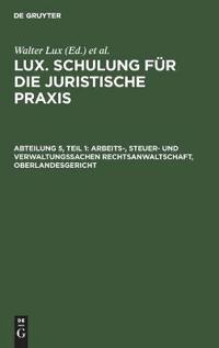 Arbeits-, Steuer- Und Verwaltungssachen Rechtsanwaltschaft, Oberlandesgericht