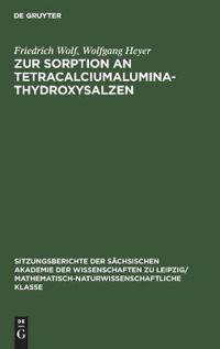 Zur Sorption an Tetracalciumaluminathydroxysalzen
