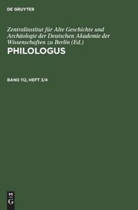 Philologus. Band 112, Heft 3/4