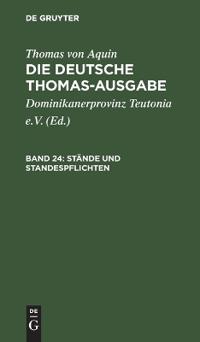 Stände Und Standespflichten
