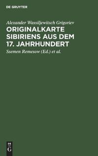 Originalkarte Sibiriens Aus Dem 17. Jahrhundert