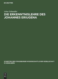 Die Erkenntnislehre des Johannes Eriugena