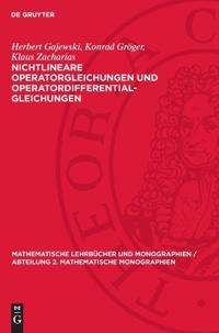 Nichtlineare Operatorgleichungen Und Operatordifferentialgleichungen