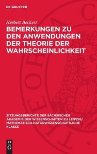 Bemerkungen Zu Den Anwendungen Der Theorie Der Wahrscheinlichkeit