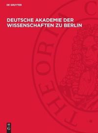 Deutsche Akademie Der Wissenschaften Zu Berlin: 1946-1956