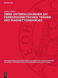 Über Untersuchungen am ferromagnetischen Träger des Magnettonbandes
