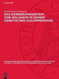 Das Kornerupingestein von Waldheim in seinem genetischen Zusammenhang
