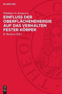 Einfluß Der Oberflächenenergie Auf Das Verhalten Fester Körper