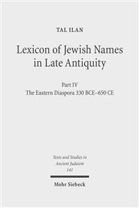 Lexicon of Jewish Names in Late Antiquity