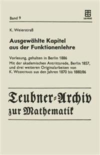 Ausgewählte Kapitel aus der Funktionenlehre
