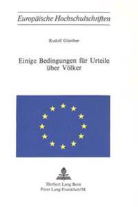 Einige Bedingungen Fuer Urteile Ueber Voelker