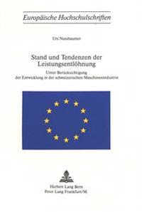 Stand Und Tendenzen Der Leistungsentloehnung