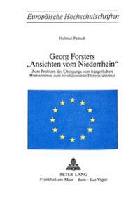 Georg Forsters «Ansichten Vom Niederrhein»