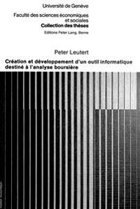 Création Et Développement d'Un Outil Informatique Destiné À l'Analyse Boursière