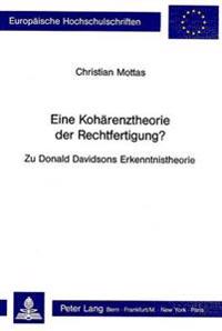 Eine Kohaerenztheorie Der Rechtfertigung?