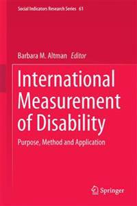 International Measurement of Disability