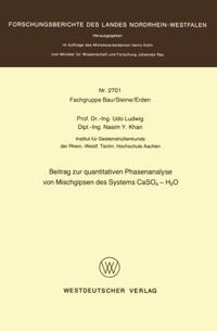 Beitrag zur quantitativen Phasenanalyse von Mischgipsen des Systems CaSO4 — H2O