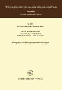 Holografische Schwingungsuntersuchungen