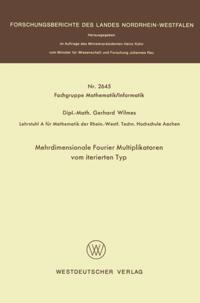Mehrdimensionale Fourier Multiplikatoren vom iterierten Typ