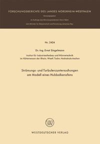 Strömungs- und Turbulenzenuntersuchungen am Modell eines Hubbalkenofens